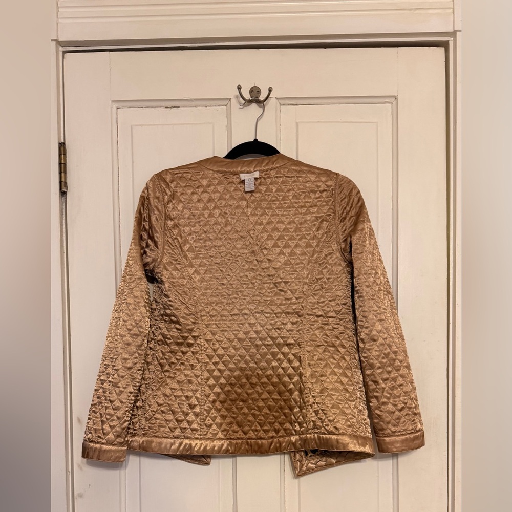 Chico's Leopard Print Quilted Blazer - Picture 14 of 14